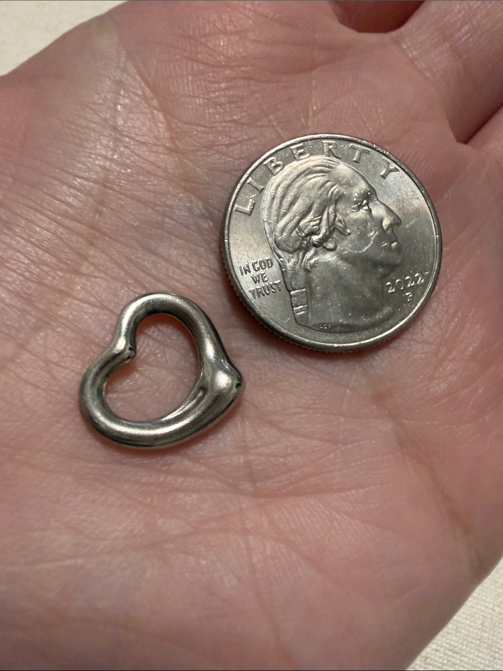 Tiffany & Co. Elsa Peretti Sterling Silver 925 Small Heart Pendant - Picture 7 of 9